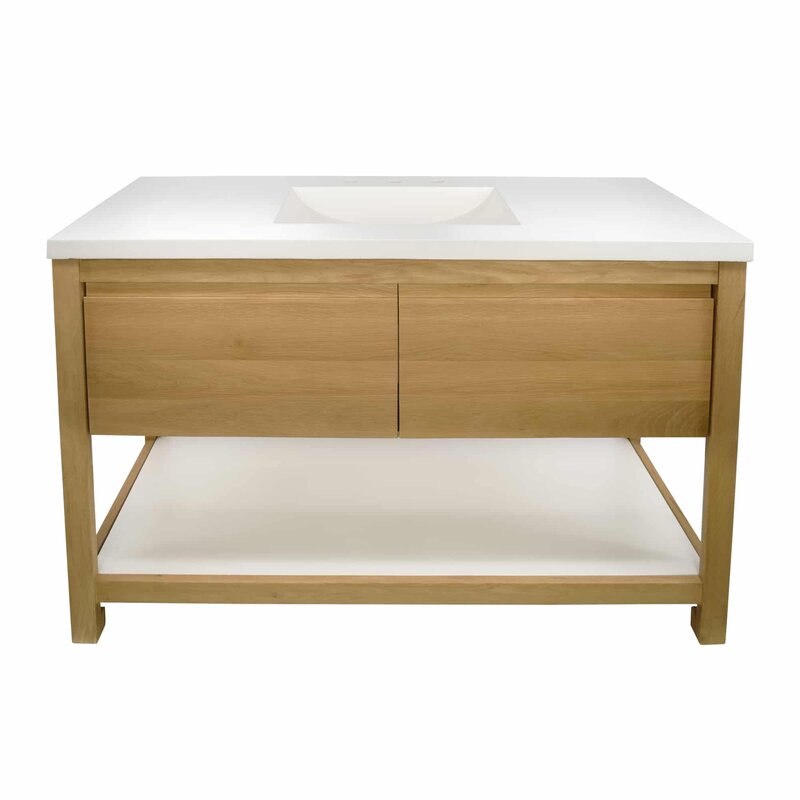 Native Trails Solace 485 Free Standing Single Bathroom Vanity With Concrete Vanity Top Wayfair 